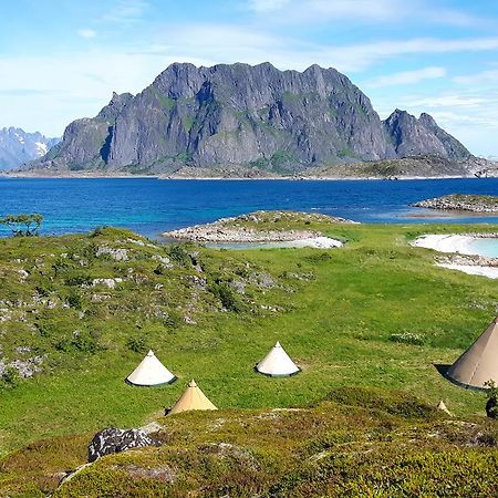 Lofoten Beach Glamping Skrova Bagian luar foto